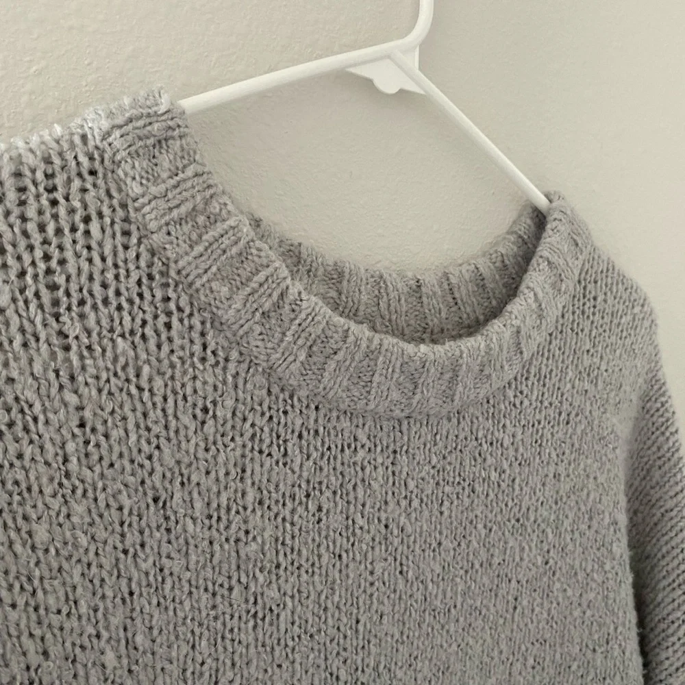 Aerie Oversized Gray Sweater - Picture 3 of 9